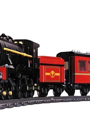 Железная дорога конструктор паровоз с вагонами 789 деталей 59002