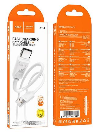 Кабель hoco energy charging data cable type-c white ( ) 2