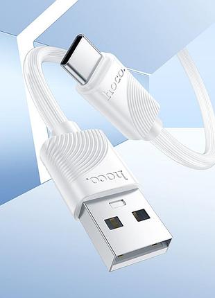 Кабель hoco energy charging data cable type-c white ( ) 4