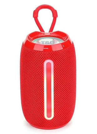 Bluetooth-колонка с rgb подсветкой, speakerphone, радио, red