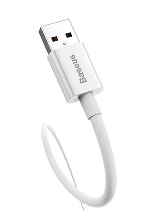 Кабель baseus superior series fast charging data cable usb to type-c moon white (p ) 4