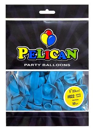 Латексні кульки "( ) пастель денім синій, pelican 50шт