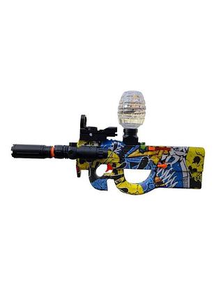 Автомат орбиган на орбизах p90 аккумуляторный с лазером и оптическим светящим прицелом + глушитель