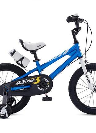 Детский велосипед royal baby freestyle rb16b-6 синий