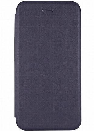 Кожаный чехол-книжка classy для samsung galaxy a33 5g темно-синий