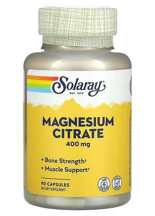 Solaray magnesium citrate 400 mg 90 капсул