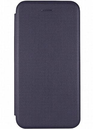 Кожаный чехол-книжка classy для infinix hot 60 pro+ темно-синий