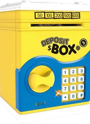 Сейф копилка с кодовым замком deposit box 66069, световыми и звуковыми эффектами