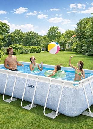 Бассейн каркасный intex 26780 400-200-100см, фильтр-насос, лестница, от 6-х годов