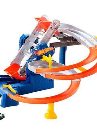 Fdf28 hot wheels игровой набор "гонки на фабрике"