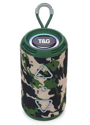 Bluetooth-колонка с rgb подсветкой, speakerphone, радио, camouflage