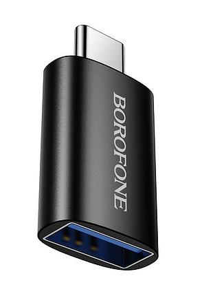 Адаптер borofone type-c male to usb female. adapter black ( )