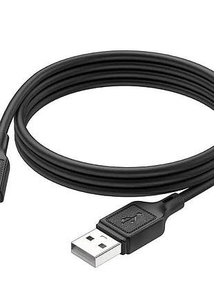 Кабель hoco cool silicone charging data cable for type-c black ( ) 5