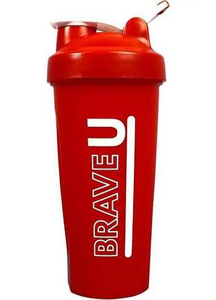Brave u shaker 700 ml - red