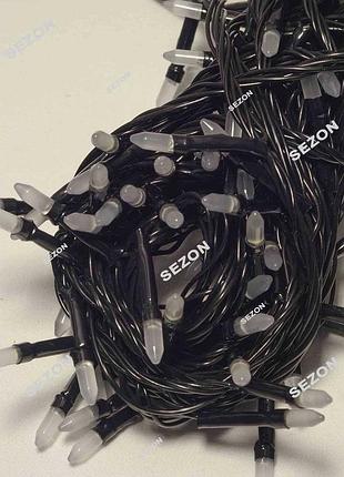 Рис led, черный провод, мульти 2