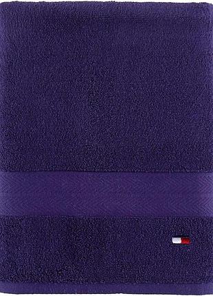 Полотенце банное tommy hilfiger (883893996380) modern american solid cotton bath towel фиолетовый