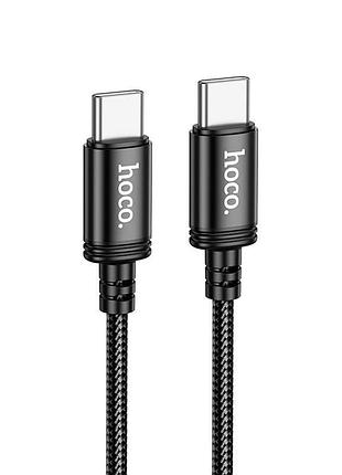 Кабель hoco wind charging data cable type-c to type-c black ( ) 3