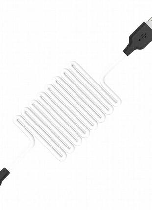 Дата кабель hoco x21 plus silicone microusb cable (1m) черный / белый 3