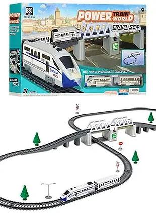 Железная дорога 2184 длина пути 366+ см, батарейки, свет, звук