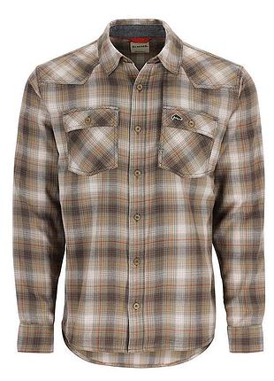 Сорочка simms santee flannel shirt bayleaf/sunglow pane ombre s (13559-1147-20)