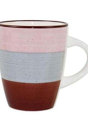 Чашка 360мл кераміка salerno, багатокольоровий тм ardesto