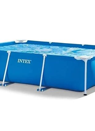 Каркасный бассейн intex 28271 rectangular frame pool 260×160×65 см 2282 л прямоугольный бассейн для дачи