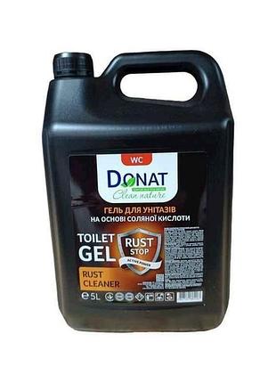 Гель для мытья унитаза 5л сантри clean nature rust cleaner (канистра) тм donat
