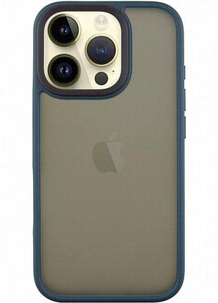 Tpu+pc чехол metal buttons для apple iphone 16 pro (6.3") зеленый / dark green