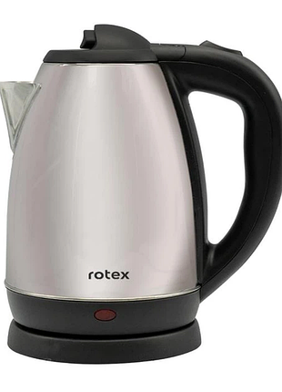 Электрочайник rotex rkt10-b 1,5 л дисковый чайник из нержавеющей стали для быстрого кипячения воды 1500 вт серый