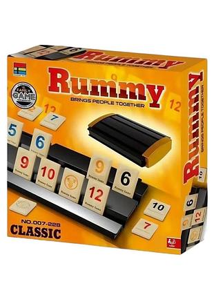 Настольная игра руммикуб классическая + правила на украинском / rummikub classic / rummi