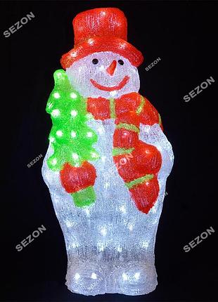 Снеговик акриловый led см