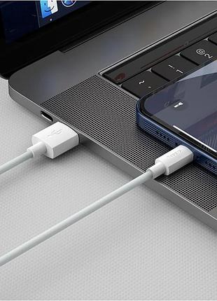 Кабель baseus simple wisdom data cable kit usb to ip. (2pcs/set）. white ( ) 4