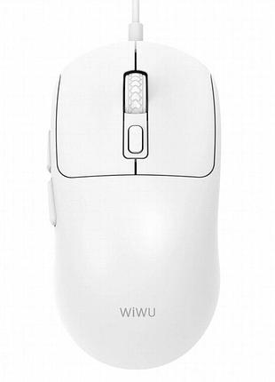 Мышь проводная wiwu wm111 wired mouse white