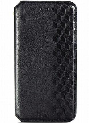 Кожаный чехол-книжка getman cubic (pu) для samsung galaxy a33 5g черный