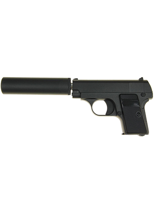 G1a страйкбольный пистолет colt25 с глушителем металл черный