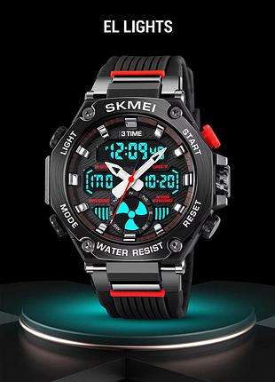Годинники наручні skmei, black 6