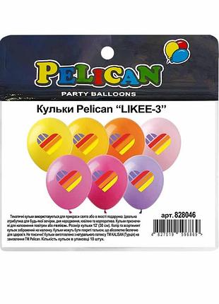 Кульки pelican "(30сm) " " кольор, 10шт/уп