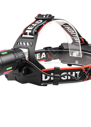 Ліхтар налобний night vision fluorescence режим white laser led,, зп type-c, zoom