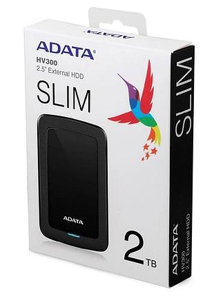 Внешний жесткий диск phd external 2.5'' adata usb 3.2 gen. 1 dashdrive durable hv300 2tb black 2