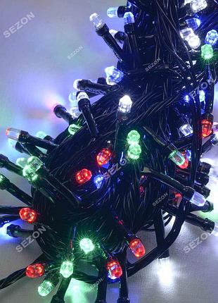Рубность led черный провод, rgb двухцветная лампочка