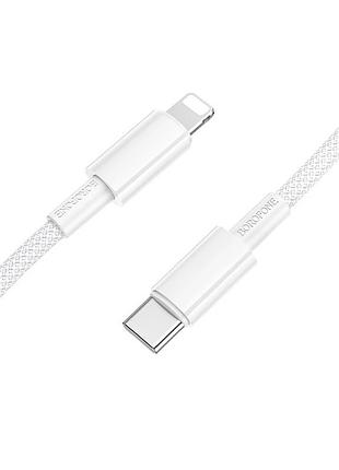 Кабель borofone source pd charging data cable ip white ( )