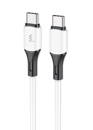Кабель wibrand mamba silicone charging data cable c to c white (wi. )