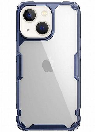 Tpu чехол nillkin nature pro series для apple iphone 15 (6.1") синий (прозрачный)