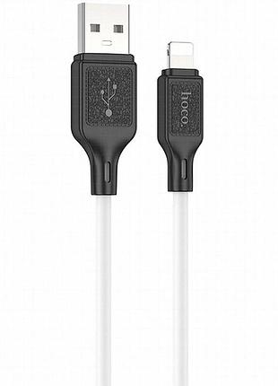 Дата кабель hoco x90 cool silicone usb to lightning (1m) white