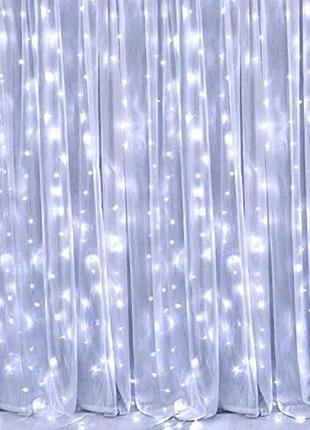 Штора led 3м*2м ( ліній) білий