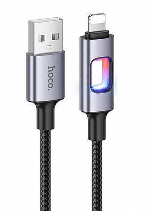 Дата кабель hoco u144 new usb to lightning 2.4a (1.2m) black