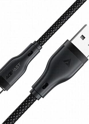 Дата кабель acefast c8-04 usb to type-c 3a (1.2m) black 3