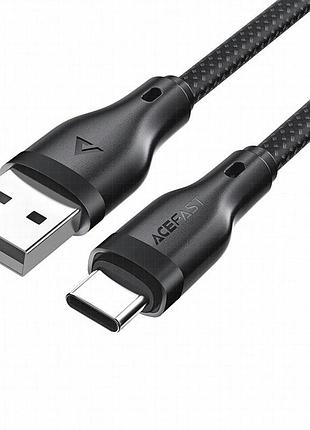 Дата кабель acefast c8-04 usb to type-c 3a (1.2m) black 4