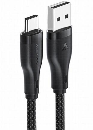 Дата кабель acefast c8-04 usb to type-c 3a (1.2m) black 5