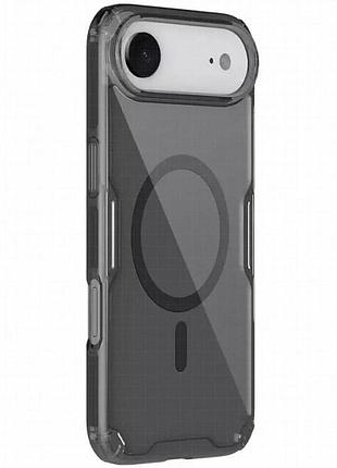 Tpu чехол nillkin nature pro magnetic для apple iphone 17 air (6.5") черный (прозрачный)